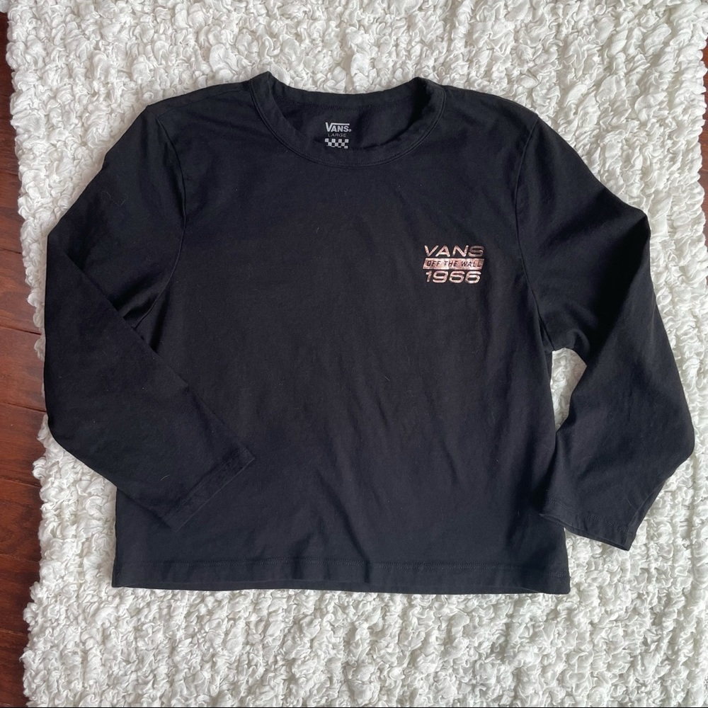 EUC Vans Rose gold Crop - L